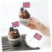 Zerodeko 200pcs Toothpick Cake Insert American Flag Toothpicks Britain Flags Cupcake Toppers American Cheese Country Toothpick Flag Food Flags Top Hat Cupcake Supply Wooden Scotland British Assorted Color 2 6.5X3.5CM - Buy Online on GoSupps.com