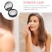 Powder Puff Containers with Lids Empty Powder Case Makeup Powder Cosmetic Case Travel Black - Buy Online on GoSupps.com