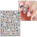 Halloween Nail Stickers 16 Sheets Self-Adhesive Nail Decal Pumpkin Ghosts Cobweb Nail Art Decoration Design Supplies - Buy Online on GoSupps.com