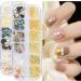 Sanwood 12 Grids Nail Art Flakes & Glitter - Colorful Sequins Gems & Shell Strass for DIY Manicure & Handicrafts - Buy Online on GoSupps.com