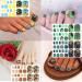 WOKOTO 440-Piece Toenail Polish Stickers Kit - Marbled Style Gel Nail Strips for Women with Nail File - Gradient Nail Art Decals - Self-Adhesive Manicure Set - Buy Online on GoSupps.com