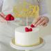 Gidobo 50th Wedding Anniversary Cake Toppers with Heart Cupcake Toppers Glittery Golden Weddding Anniversary Heart Cake Decoration for Celebration Party Supplies Golden 50th - Buy Online on GoSupps.com