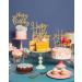 3PCS Happy Birthday Cake Topper - Gold Glitter Birthday Party Cake Decoration Supplies Birthday Photo Booth Props - Buy Online on GoSupps.com