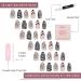 Beetlejuice x Glamnetic Press On Nails - Sandworm | Reusable 3D Short Almond False Nails | 30 Nail Kit with Glue | Salon Quality & 15 Sizes Available - Buy Online on GoSupps.com