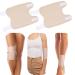 SUNAI Castor Oil Pack Wrap Adjustable Reusable Organic Castor Oil Compress Wrap for Knee Calf Arm 2 Pack Castor Oil Pack Kits Less Mess Anti Oil Leak-Khaki 2 Count
