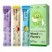 Pack of 15 individual mouthwash sachets long-lasting freshness with fruit flavor for daily use at home or while traveling for adults