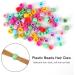 200 Pcs Mini Hair Claw Clips Plastic Hair beads Claw Mini Rainbow Beads Clip Tiny Plastic Jaw Clips for Girls Women Accessories (Random Color) - Buy Online on GoSupps.com