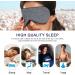 Haskirky Light Blocking Eye Mask for Deep Sleep - Breathable & Adjustable for Men and Women - Ideal for Travel, Yoga, and Meditation - Dark Grey - Buy Online on GoSupps.com