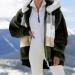 Hanxiulin Oversized Plush Hoodie Jacket for Women - Lightweight Winter Coat Breathable Outdoor Fashion Warm Wool & Down Blend XL AG - Buy Online on GoSupps.com