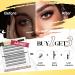 Lankiz Self-Adhesive Eyelashes - 160pcs No Glue Required 30D D Curl DIY Reusable Individual Eyelash Extensions - Buy Online on GoSupps.com