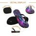 Buy Mnsruu Universum Galaxy Nebel Space Starry Flip Flops - XL Sandals for Home Hotel Spa & Travel | Unisex Design - Buy Online on GoSupps.com