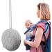 Lencyotool Baby Silicone Pacifier Holder Case | Travel Etui with Zipper & Lanyard for Diaper Bag | Gray Stroller Accessories - Buy Online on GoSupps.com