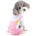 Zunea Small Dog Pyjamas Soft Cotton Puppy Clothes Summer Pajamas Jumpsuit Plaid Sleeping Wear Breathable Pjs Apparel Outfits Chihuahua Pullover Shirt Clothing for Pet Cats Dogs Girl Boys Pink M M pink - Buy Online on GoSupps.com