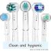Buy GEKERCHIP 6-Pack Electric Toothbrush Covers - Travel-Ready Dustproof Non-Toxic Caps for Oral-B - Transparent Protective Case - Buy Online on GoSupps.com