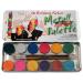 Eulenspiegel 212028 - Metal palette pearlescent colors 12 x 3.5 ml paint 2 brushes make-up colors