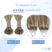 Youngsee 35cm Nanoring Hair Extensions - Real Light Brown & Platinum Blonde Highlights | 50g 1g/s Nano Ring Extensions - Buy Online on GoSupps.com