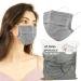 Wecolor 100 Pcs Disposable 3 Ply Earloop Face Masks Suitable for Home School Office and Outdoors (Gray)