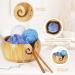 UNAYMIDY Wooden Yarn Bowl with 12 Crochet Hooks - Large 6.7 Brown Knitting Holder Dispenser for Crocheting - Buy Online on GoSupps.com