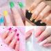 Kalolary Full Cover Dual Nail System Form 100PCS Clear Dual Forms UV Gel Acrylic Tips + 10PCS Poly Gel Quick Building Nail Tip Clip - Buy Online on GoSupps.com
