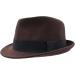 Men's Wool Felt Short Brim Fedora Hat - Coffee - Size 7 3/8 | Home Prefer - Buy Online on GoSupps.com