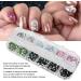 Glitter Rhinestones Nail Art Rhinestones 12 Grids Stylish Fashionable Nail Art Learners Nail Salons Manicurists Nail Decoration(Rhinestone 6#) - Buy Online on GoSupps.com