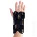 Copper Fit Unisex Adult Fingerless Rapid Relief Adjustable Wrist Wrap with Ice Pack or Heat Therapy Black Adjustable