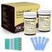 100 x Test Strips and Lancets for GlucoLeader Enhance Blood Sugar Monitor - Made in Taiwan - Meter not included 100 Strips & 100 Lancets - Blue 100 Strips & 100 Lancets