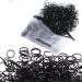 2000 Pack of Small Black Hair Rubber Bands Soft Elastic Hair Ties for Kids Girls Hair Braids Small (Pack of 1500) Black