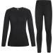 Roadbox Women's Thermal Underwear Set - Warm Functional Winter Gear for Skiing & Motorcycling - M Black - Buy Online on GoSupps.com