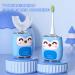 Kids Electric U Shaped Toothbrush | Sonic Toothbrush for Ages 2-7 | 4 Soft Brush Heads & 6 Cleaning Modes | Rechargeable 360 Degree Cleaning - Baby Blue - Buy Online on GoSupps.com