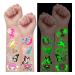 Partywind 100 Styles Luminous Butterfly Party Decorations  Glow Butterfly Tattoos Stickers for Party Supplies Favors Birthday Gifts  Goodie Bag Fillers for Butterfly Fairy Party (12 Sheets) 12 Sheets Glow Butterfly Tatto...
