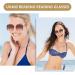 Shop Kaeoisfu Oversized Quadratic UV400 Reading Sunglasses for Women - Large Anti-UV Fashion Sun Readers in Multi-Color Brown Lentils 2.0 Diopters - Buy Online on GoSupps.com