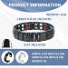 Loccy Magnetic Therapy Bracelet for Men Titanium Steel Arthritis Pain Relief | Double-Row Magnetic Tape & 2x Rings | Ideal Gift for Birthdays Father's Day Anniversary Black - Buy Online on GoSupps.com
