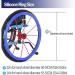 Silicone Wheelchair Push Rim Covers(22/24 Inch) Wheelchair Pusher Cart Ring Protective Sleeve Non-Slip Multiple Colour Choose Can Be Used in Different Environments 24inch Black 24inch Black - Buy Online on GoSupps.com