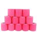 COMOmed Self Adherent Cohesive Bandage 2"x5 Yards First Aid Bandages Stretch Sport Athletic Wrap Vet Tape for Wrist Ankle Sprain and Swelling,Hot Pink(12 Rolls) 12 Count (Pack of 1) Pink