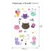 Konsait Cute Kitty Cat Temporary Tattoos for Girls, Kids, and Women - 180pcs | Waterproof Body Art Stickers for Birthday Parties and Goodie Bags - Buy Online on GoSupps.com
