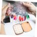  OFFIGAM Nail Palette Nail Polish Palette Empty Nail Polish Holder Compartments Palette Compact Nail Palette Nail Polish Storage Box Lipstick Palette Highlighter Makeup Palette Metal Plastic Golden - Buy Online on GoSupps.com