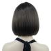 Shop Lydell Synthetic Short Bob Wig Cute Flat Bangs Heat Resistant Light Chestnut Brown & Light Brown - Buy Online on GoSupps.com