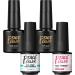 PEACECOLOR 7ML Base and Top Coat 8ML Nail Prep Dehydrator and Primer Kit Shine Glossy Finish and Long Lasting Gel for DIY Nail Art Design at Home Beauty Gifts color 199 - Buy Online on GoSupps.com
