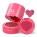 PASNOWFU Liquid Blush for Cheeks  Stamp Blush with a Heart-Shaped Applicator  Natural Long-Lasting Korean Blush  Buildable & Blendable Face Blusher  Lightweight Breathable Makeup Gift for Women  Peach Pink