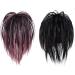 Clip on Ponytail for Woman 8 Teeth Claw Messy Bun Makeup Ponytail Extension Synthetic Fiber Stylish Clip in Claw Hair Washable Hairpiece for Photography Black - Buy Online on GoSupps.com