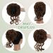 S-Noilite Messy Bun Hair Piece Claw Clip Updo Chignon Curly Wavy Scrunchies Synthetic Ponytail - Light Brown 12 - Buy Online on GoSupps.com