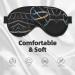 SSIMOO DNA Chain Soft Sleep Eye Mask - Breathable Female Eye Patch for Travel & Relaxation - Black - Buy Online on GoSupps.com