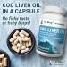 Dr. Berg's Cod Liver Oil Capsules: Omega-3 DHA & EPA for Heart, Brain, Eye, Skin & Immune Health - 90ct - Buy Online on GoSupps.com