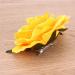BinaryABC Yellow Artificial Rose Flower Hairpin & Brooch for Women Party - Buy Online on GoSupps.com