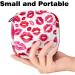 Javenproeqt Portable Ladies Binding Bags | Menstrual Cup Pocket & Female Menstrual Pads | Perfect Bags for Teenage Girls | First Period Tampons | Stylish Red Lip Kiss Pattern - Buy Online on GoSupps.com