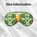 Double-Sided St. Patrick's Day Eye Mask | Shamrock Beer sleep shade | Unisex Sleeping Mask - Shop Now - Buy Online on GoSupps.com