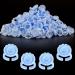 Glue Rings ANYINS 100PCS Eyelash Extensions Glue Disposable Rings for Lash Extension Supplies Lash Glue Holder Fanning Blooming Cups for Lash Glue for Eyelash Extensions(Blue)