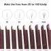 Buy Colored Eyelash Extensions 0.07mm D Curl - Mixed Tray 8-14mm | Classic & Volume Dark Brown & Burgundy Lash Supplies - Buy Online on GoSupps.com