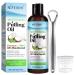 Coconut Oil Pulling for Teeth Oil Pulling Mouthwash with Tongue Scraper All-Natural Alcohol Free Mouthwash Helps with Fresh Breath Teeth Whitening and Gum Health Coconut Mint Flavor (8 Fl Oz)